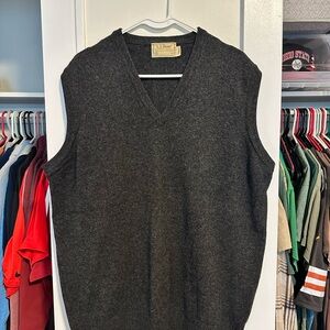 USA Made L.L. Bean 100% Wool Vest